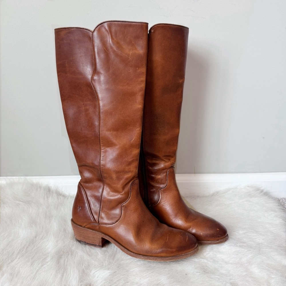 Frye Leather Riding Cowboy Boots 6